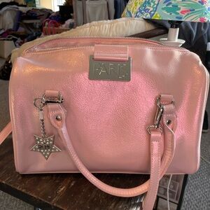 Paris Hilton Iridescent Pink Satchel Bag NWOT